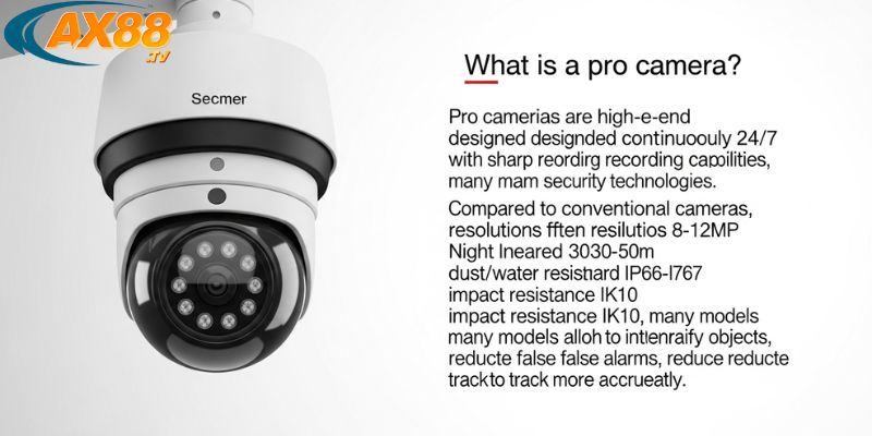 Camera pro chống trộm độ phân giải cao gắn ngoài trời