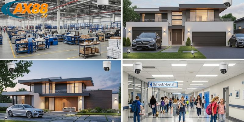 Camera pro giám sát khu vực nhà kho và bãi đỗ xe