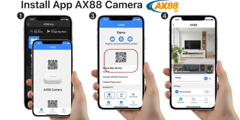 Các bước cài đặt app AX88 trên điện thoại thông minh